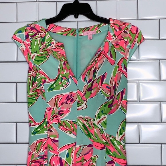 Lilly Pulitzer Flare Dress Size Small Floral - Picture 2 of 5